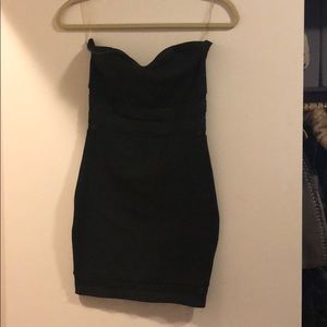 Black Bandaid Strapless Dress